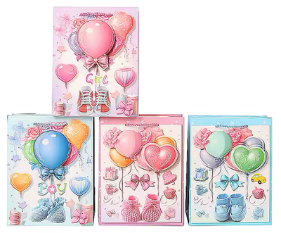 3D Gift Bags Baby Shower, Gender Reveal, Birthday
