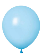 12"  Light Blue Standard Latex Balloon P/U