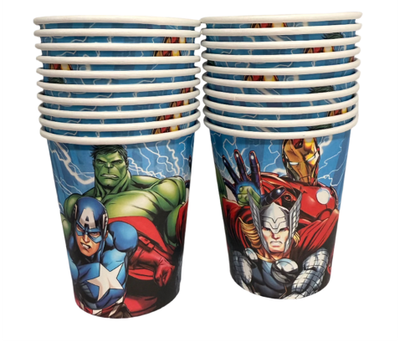 Avengers Paper Cups 9 oz, 10 pcs
