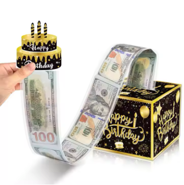 Cash Box Happy Birthday Surprise