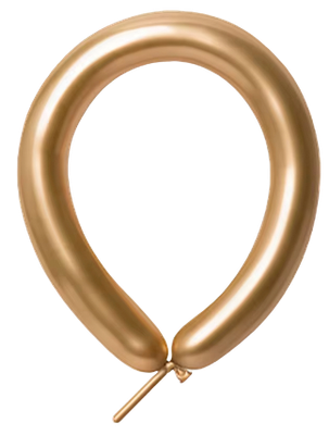 Chrome Gold 260 Long Balloons