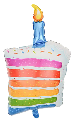 Cake Foil Balloon Helium Filled, 33"