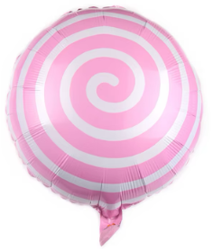 Pink Lollipop Foil Balloon Helium Filled, 18"