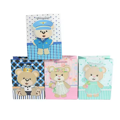 Gift Bag Baby Shower, Gender Reveal, Birthday, Get well, Glitter details