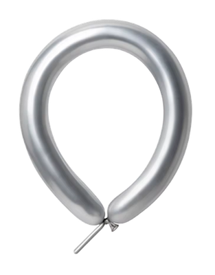 Chrome Silver 260 Long Balloons