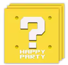 Super Mario bro,  Napkins, 20 pcs, 6 in