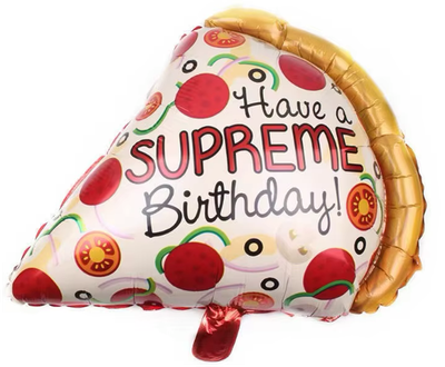 Pizza Foil Balloon Helium Filled, 22"
