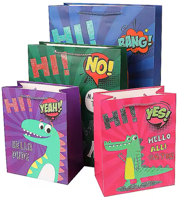 Boys Gift Bag any celebration, Baby Shower, Birthday, Glitter details