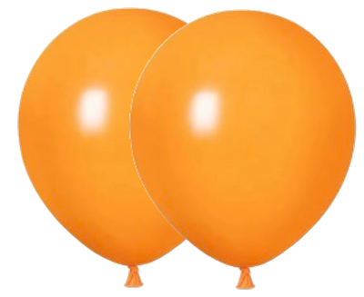 Orange Standard Latex Balloon 12 in