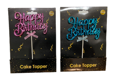 3D Cake Topper "Happy Birthday"