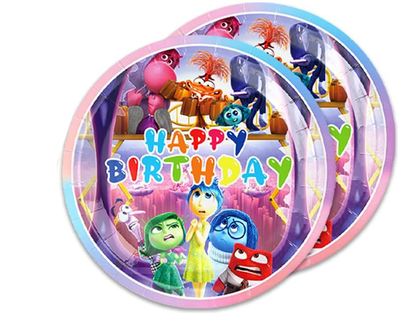 Inside out Paper Plates 9in, 10 pcs