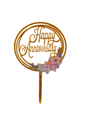 Acrylic Cake Topper Happy Anniversary