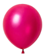 12" Fuchsia Metallic Latex Balloon