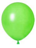 12" Lime Green Standard Latex Balloon