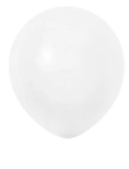 12" White Standard Latex Balloon