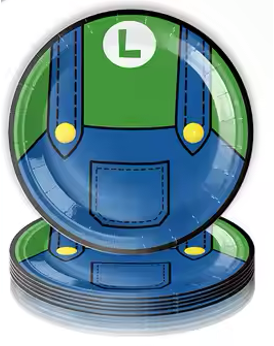 Super Mario Bro Paper Plates  7in, 10pcs
