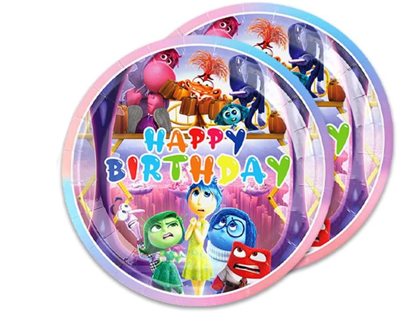 Inside out Paper Plates 9in, 10 pcs