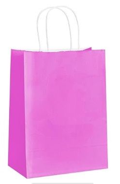 Fuchsia Paper Gift Bags - 5 bags/ Pack