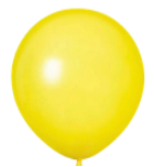 12" Yellow Standard Latex Balloon
