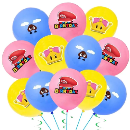 Super Bro 18 pcs latex Balloons 12 in