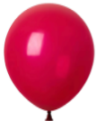 12" Crystal Fuchsia Standard Latex Balloon