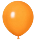 12" Orange Standard Latex Balloon