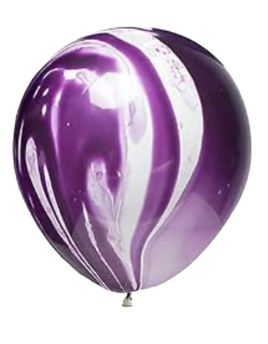 12" Marble Purple Latex Balloon