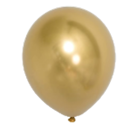 18" Chrome Gold Latex Balloon