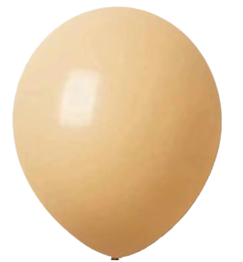 12" Apricot Retro Latex Balloon