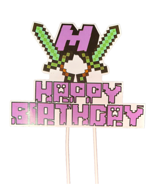 Minecraft Cake Topper