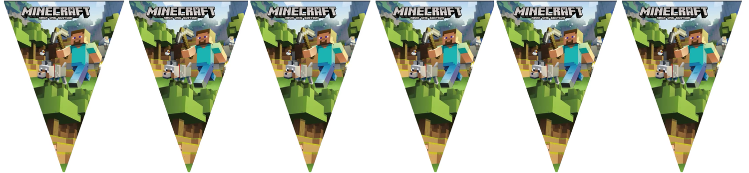 Minecraft Happy Birthday Banner