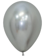 12" Silver Standard Latex Balloon