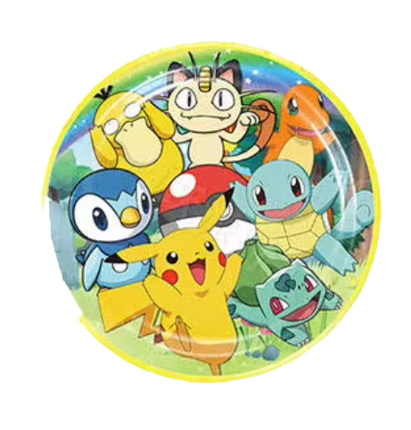 Pokemon Paper Plates 7 in, 10 pcs