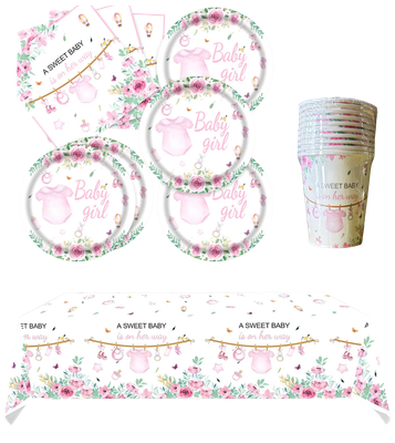 It's a Girl a Sweet Baby is on her way Party Theme Package