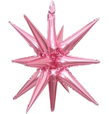 Starburst Foil Balloons 22 ", Color: Pink