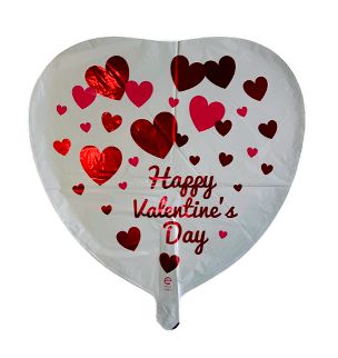 Happy Valentines Day Hearts Foil Balloon
