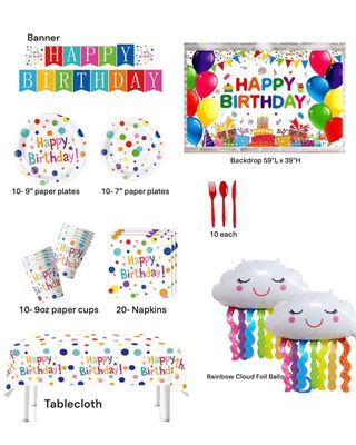 Happy Birthday Party 85 pcs Package