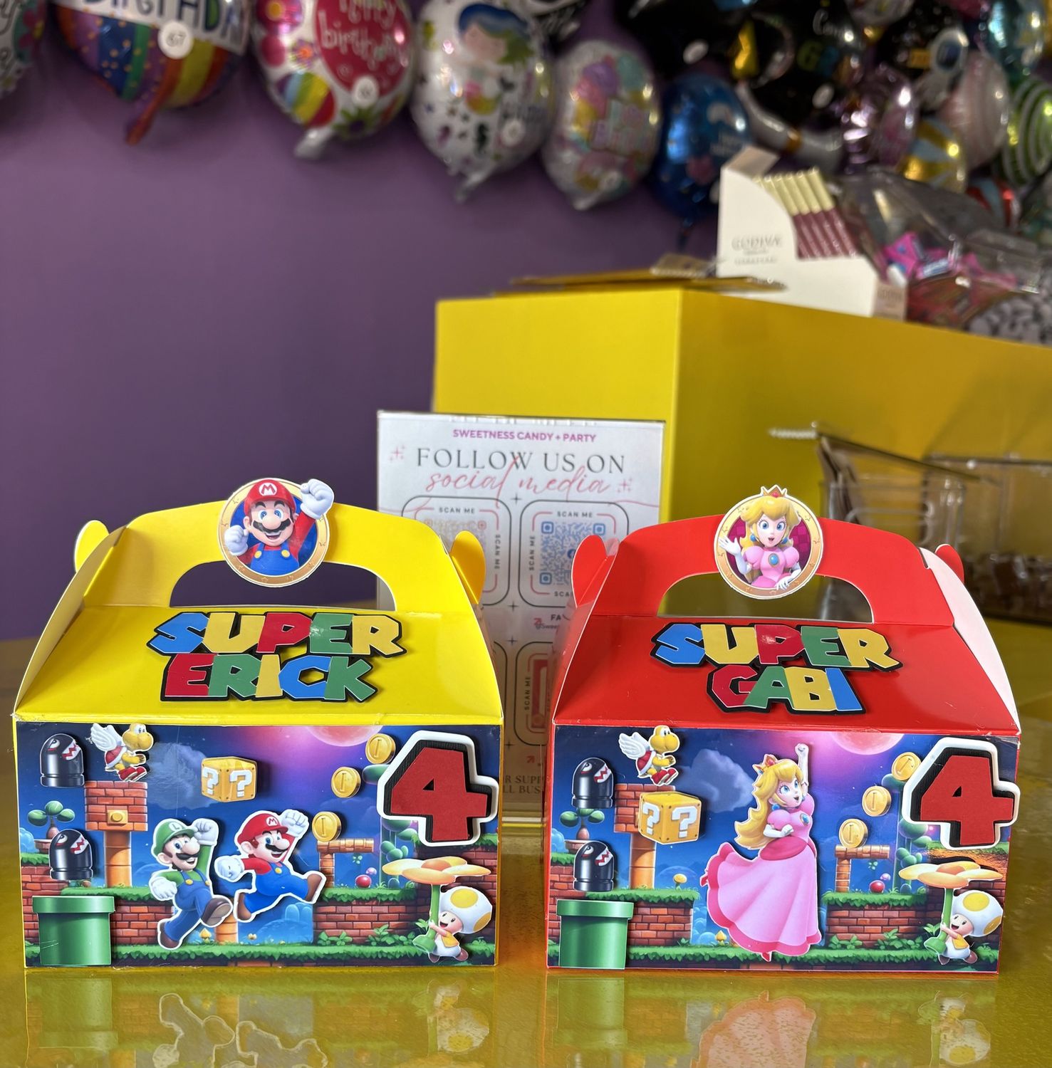 10 Custom Mario / Luigi Candy Boxes