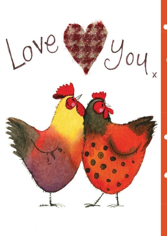 Love Chickens Card