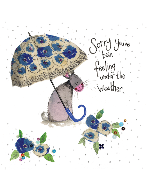 Umbrella Get Well Card