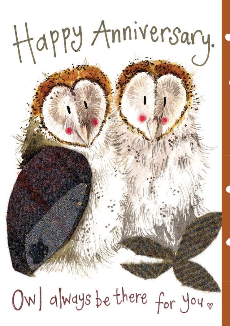Owl Anniversary Card