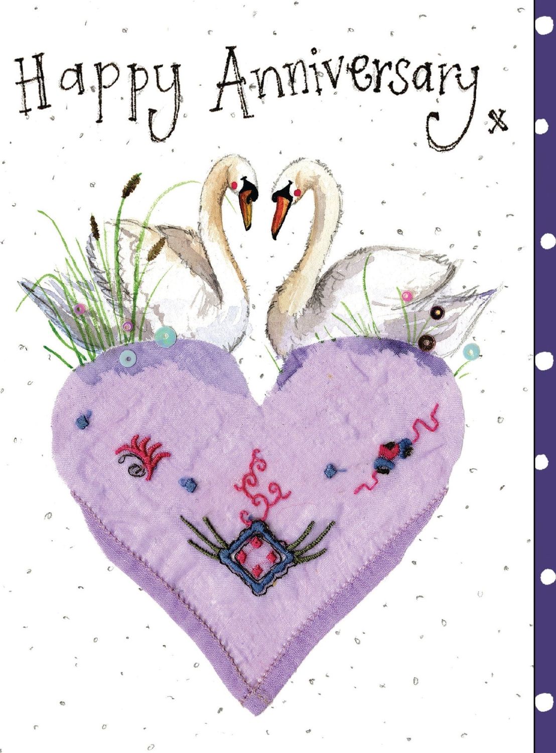Swan Anniversary Card