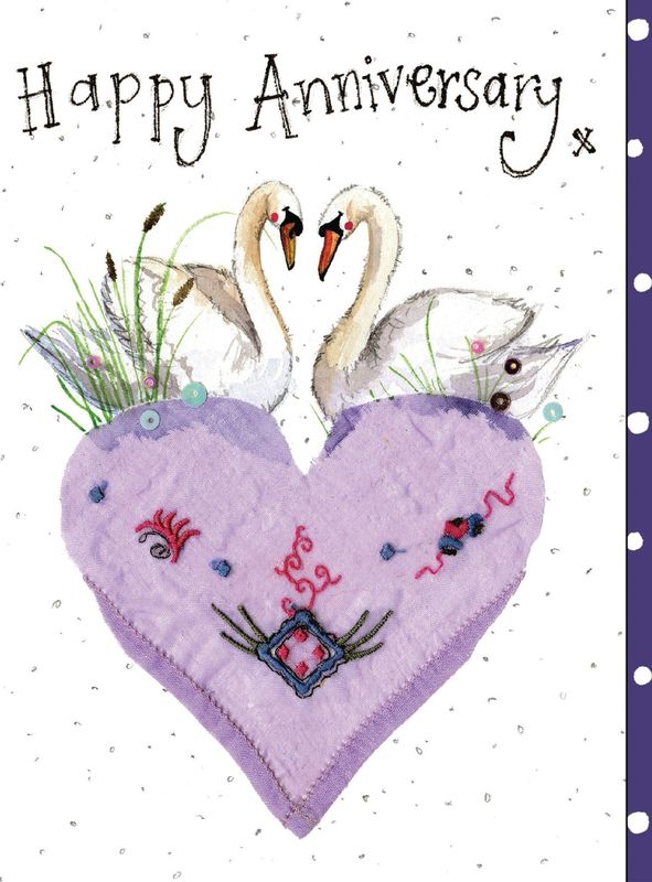 Swan Anniversary Card