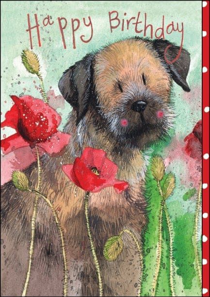 Border &amp; Poppies Card