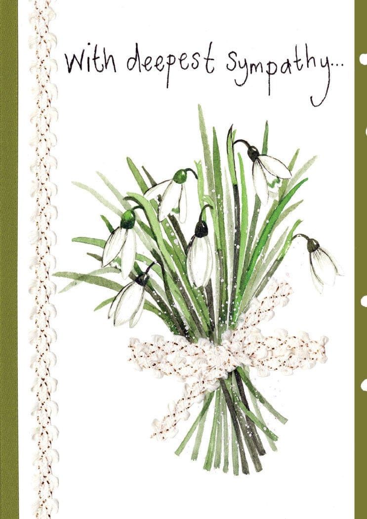 Snowdrop Sympathy Card