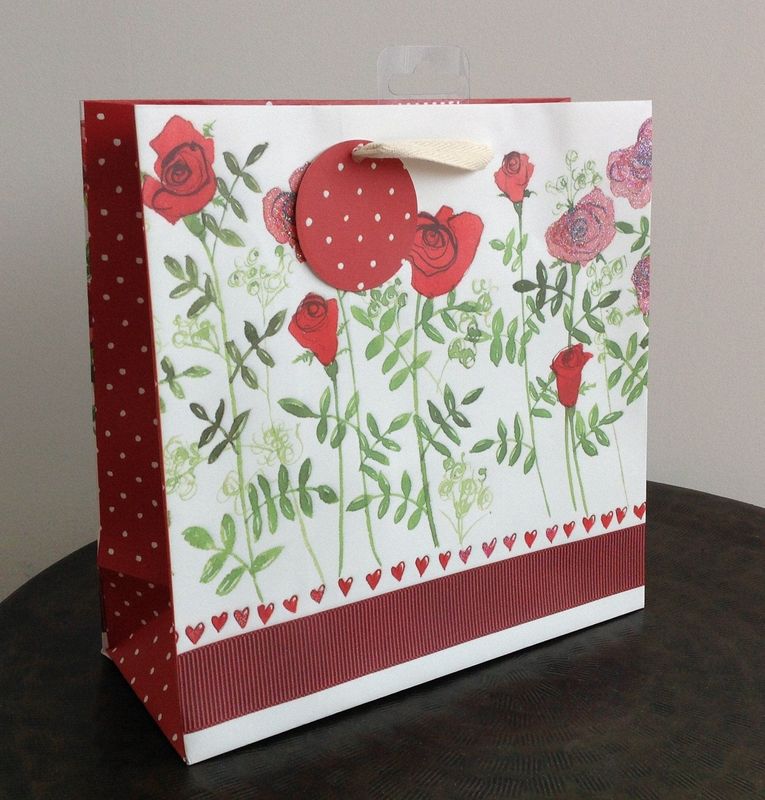 Ruby Roses Medium Gift Bag