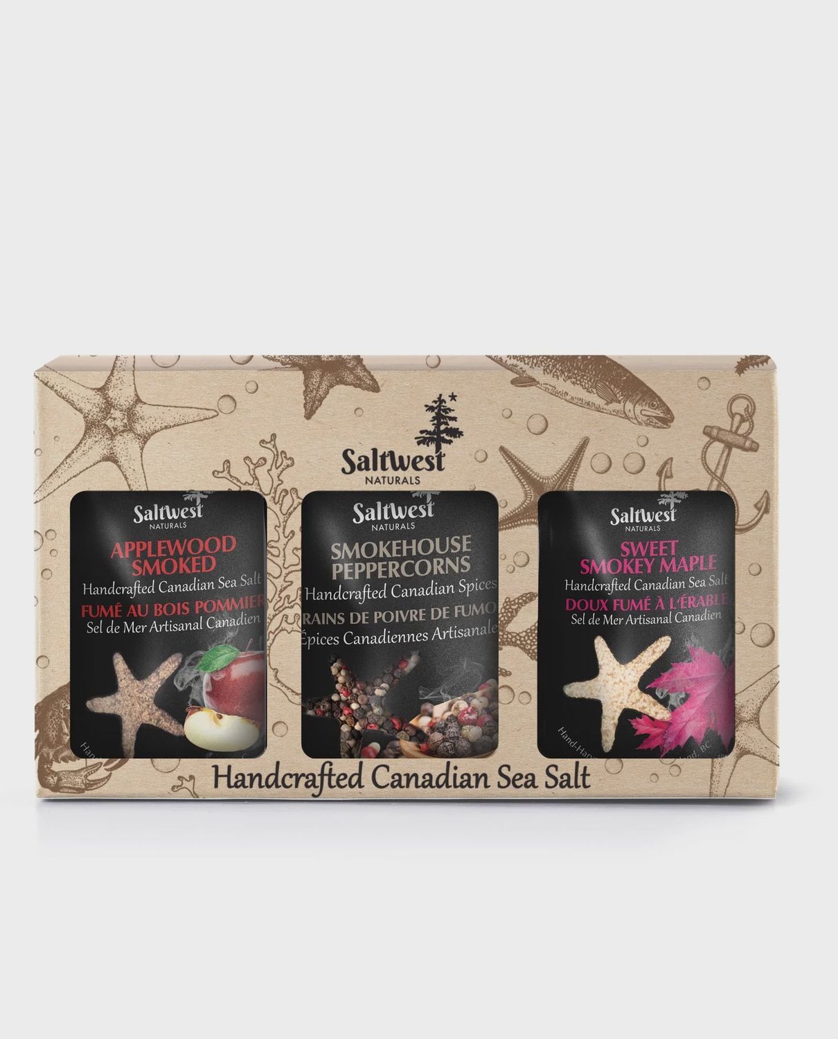 Smoked Salt &amp; Pepper Sea Salt Gift Box