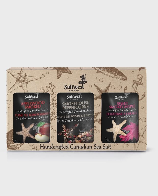 Smoked Salt &amp; Pepper Sea Salt Gift Box