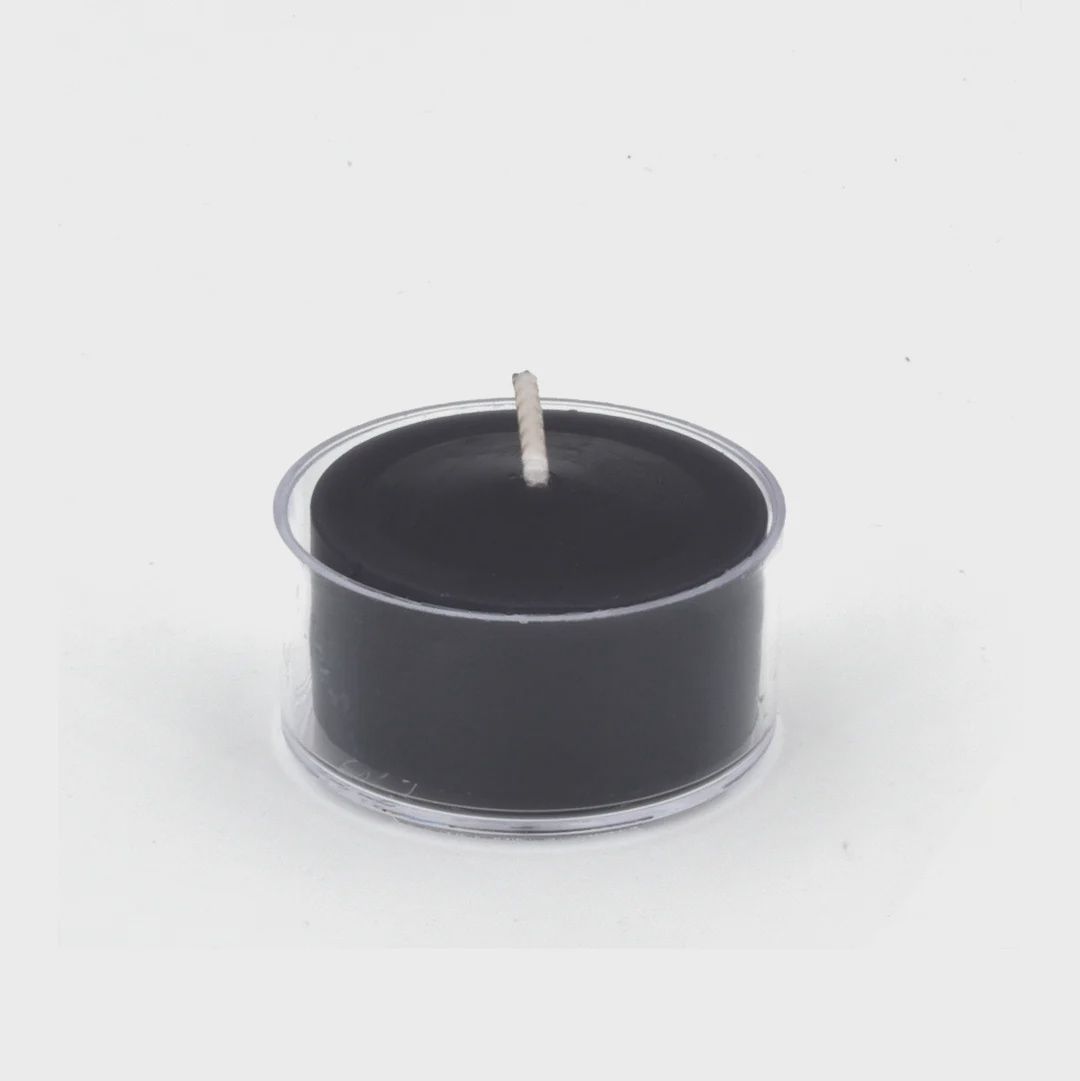 Black Beeswax Tea Light