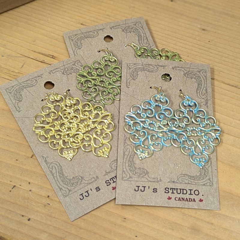 Metal Filigree Earrings